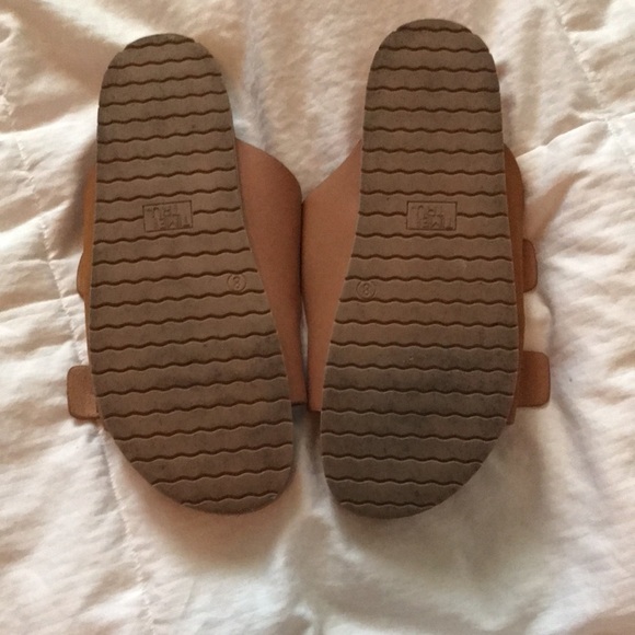 🤎NEW TIME & TRU SIZE 8 BROWN SLIP ON SANDALS 🩴 - Picture 2 of 6